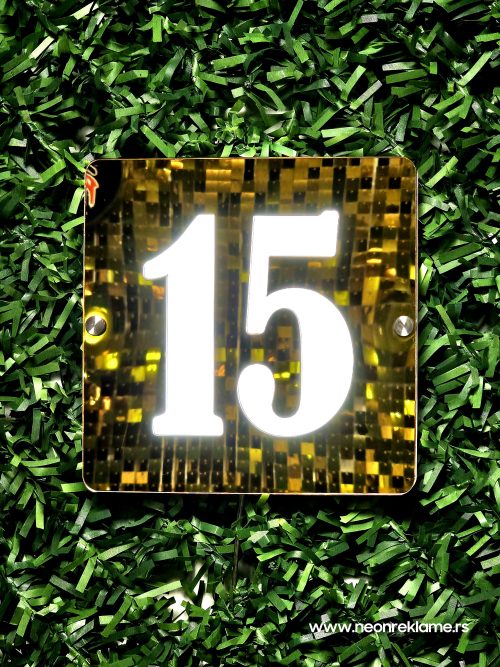 Svetleći kućni brojevi sa senzorom dan noc