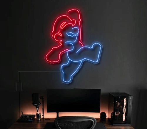 Super Mario neon