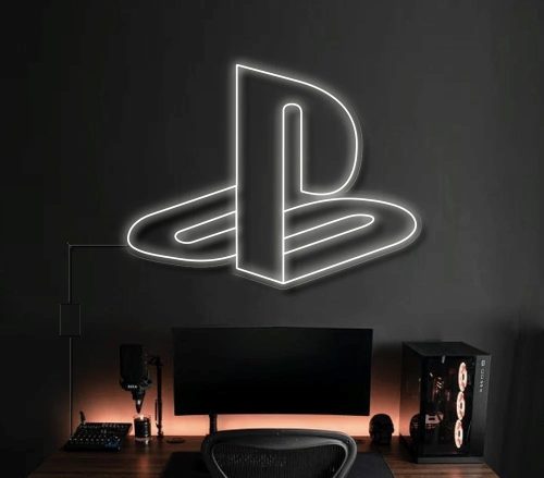 Playstation logo  neon