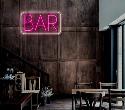 neon natpis BAR
