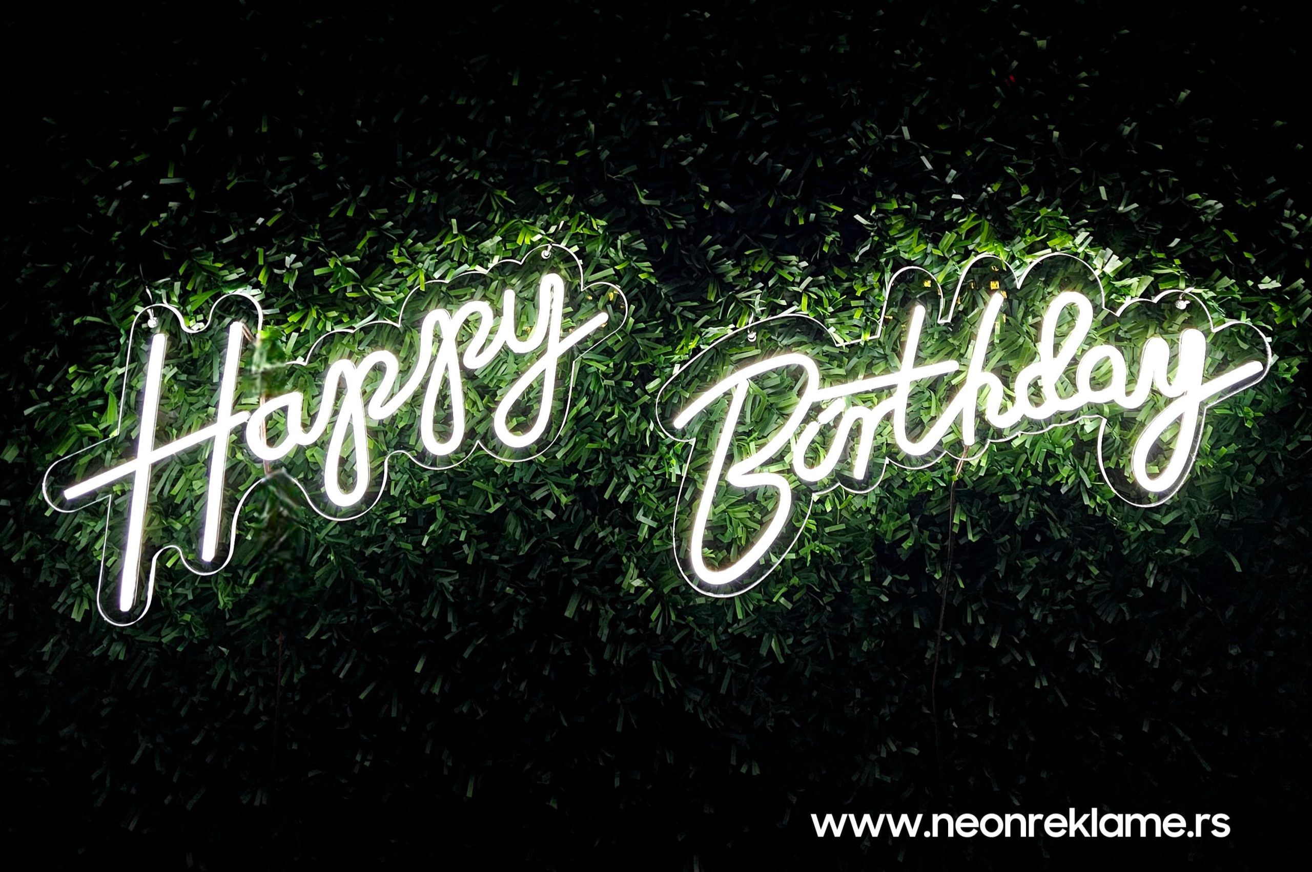 Happy Birthday neon x2