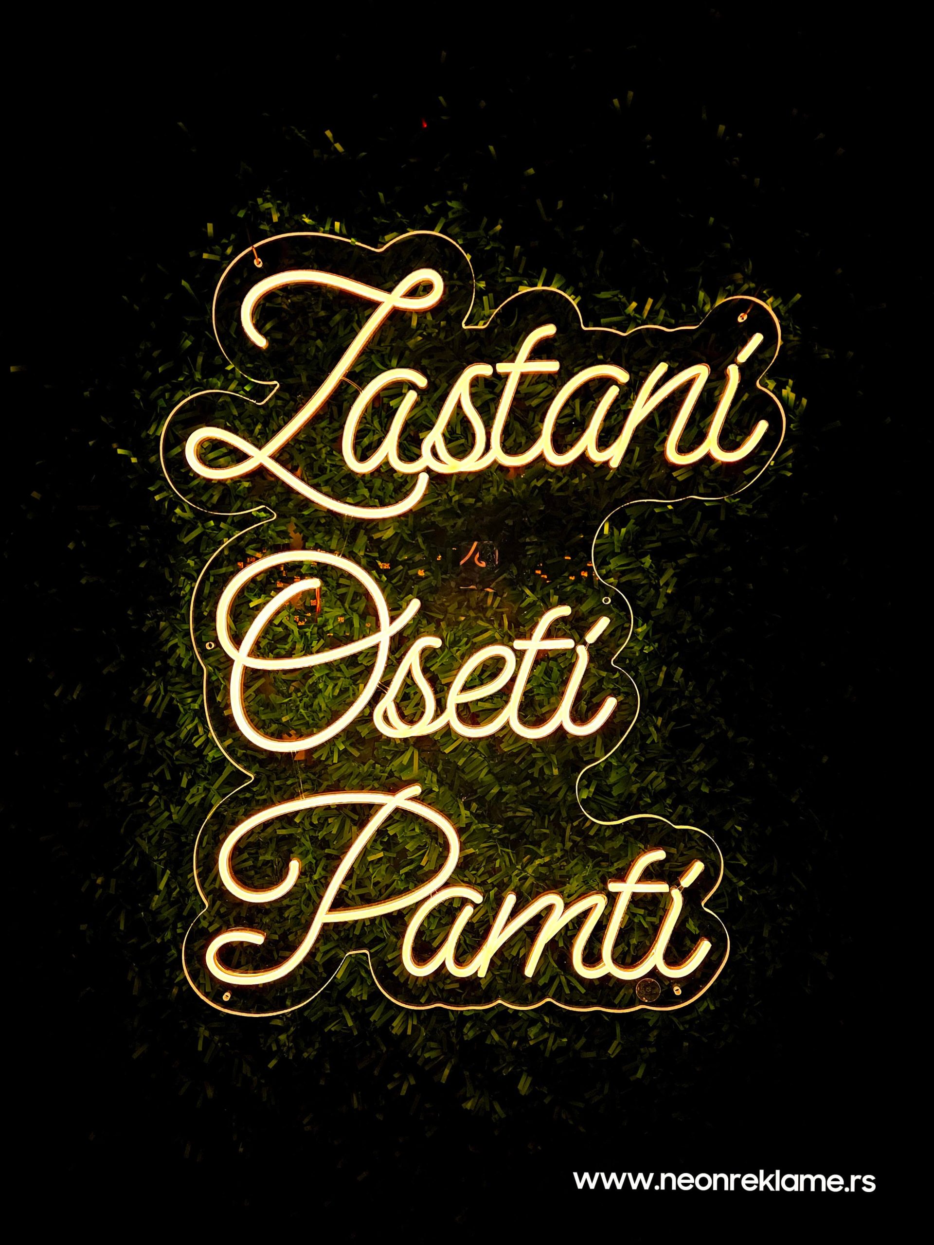 Zastani oseti pamti neon