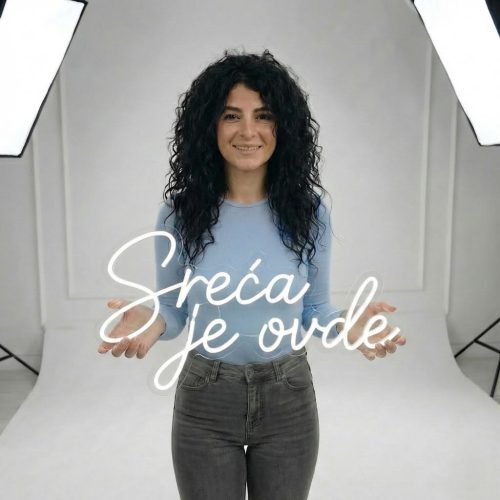 Sreca je ovde neon