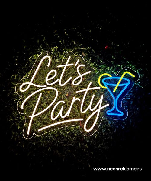 Lets party neon