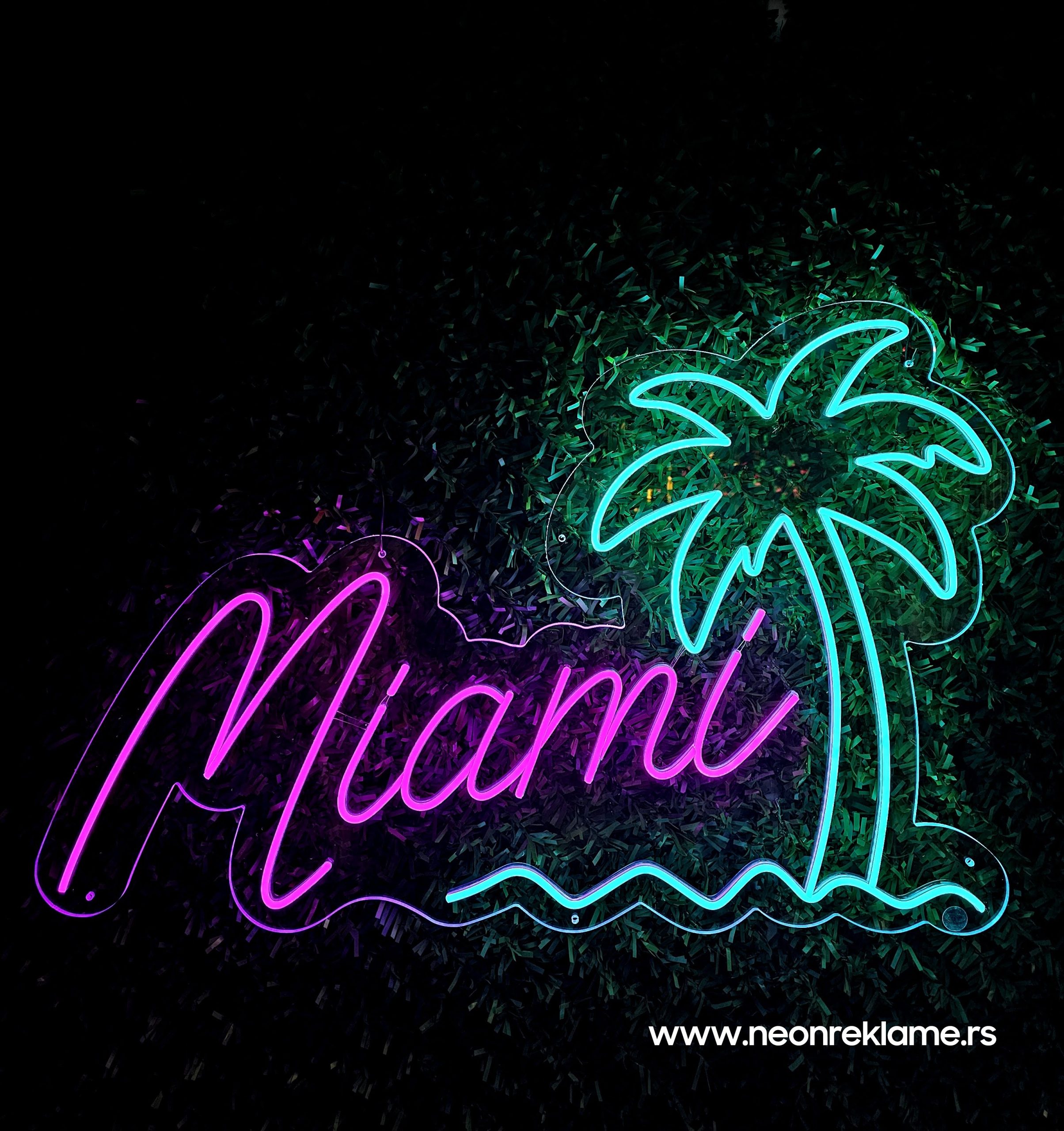 Miami  palma neon